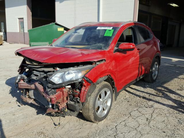 3CZRU6H79GM745718 - 2016 HONDA HR-V EXL RED photo 2