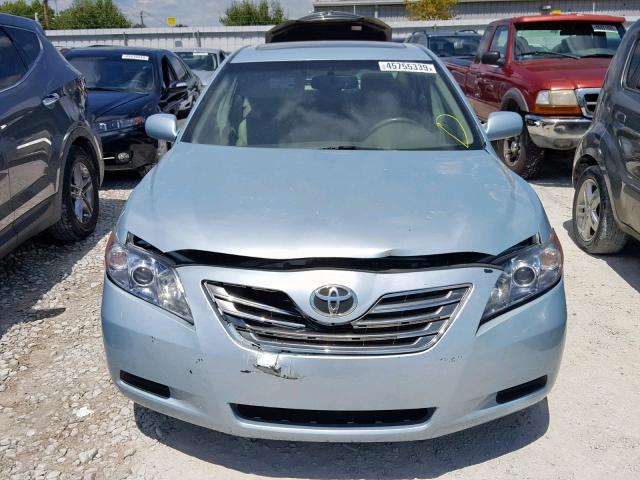 4T1BB46K59U073725 - 2009 TOYOTA CAMRY HYBR BLUE photo 9