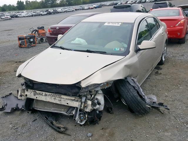 1G1ZC5EB7AF245178 - 2010 CHEVROLET MALIBU 1LT 金色 照片 2