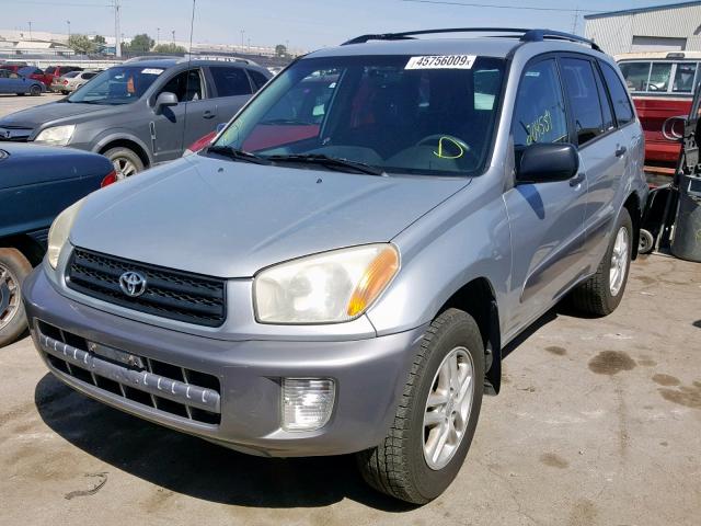 JTEHH20VX20167726 - 2002 TOYOTA RAV4 SILVER photo 2