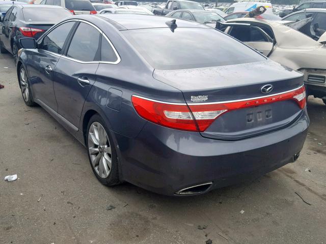 KMHFH4JG7CA135962 - 2012 HYUNDAI AZERA GLS GRAY photo 3