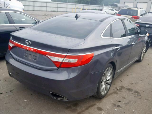 KMHFH4JG7CA135962 - 2012 HYUNDAI AZERA GLS GRAY photo 4