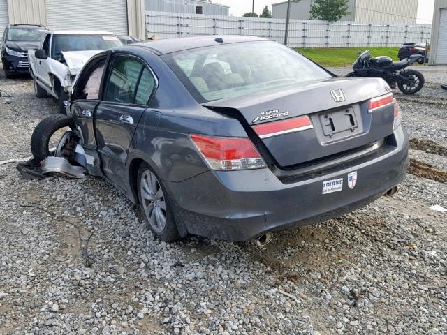 5KBCP3F8XBB003582 - 2011 HONDA ACCORD EXL GRAY photo 3