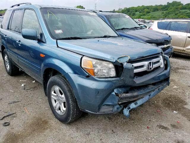 5FNYF28218B020581 - 2008 HONDA PILOT VP BLUE photo 1