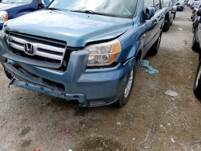 5FNYF28218B020581 - 2008 HONDA PILOT VP BLUE photo 10