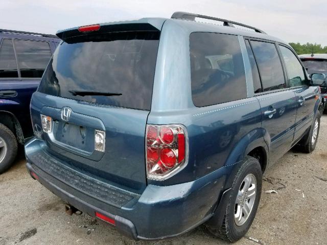 5FNYF28218B020581 - 2008 HONDA PILOT VP BLUE photo 4