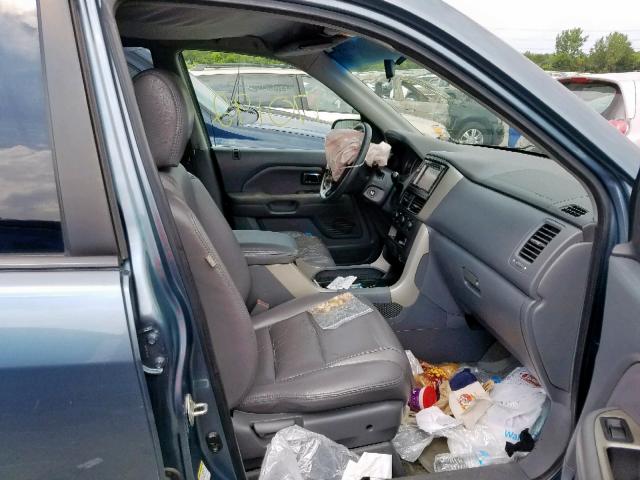 5FNYF28218B020581 - 2008 HONDA PILOT VP BLUE photo 5