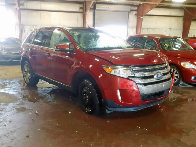 2FMDK3KC5DBB34619 - 2013 FORD EDGE LIMIT RED photo 1