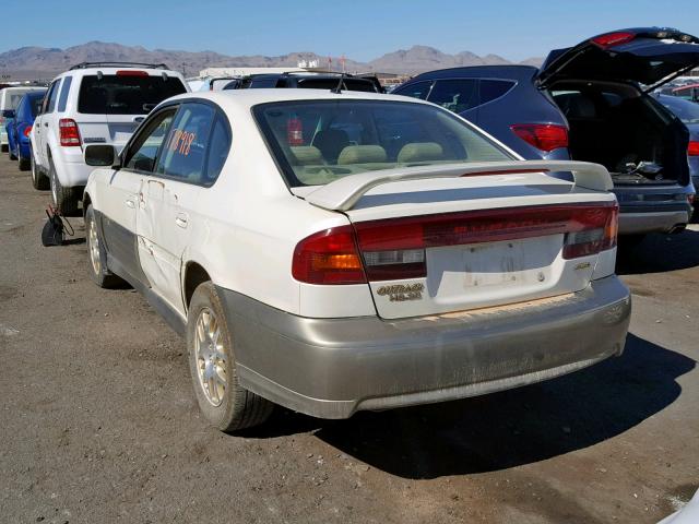 4S3BE896337212712 - 2003 SUBARU LEGACY OUT WHITE photo 3