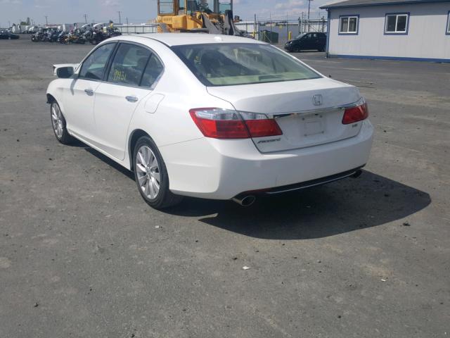 1HGCR3F80EA012881 - 2014 HONDA ACCORD EXL WHITE photo 3