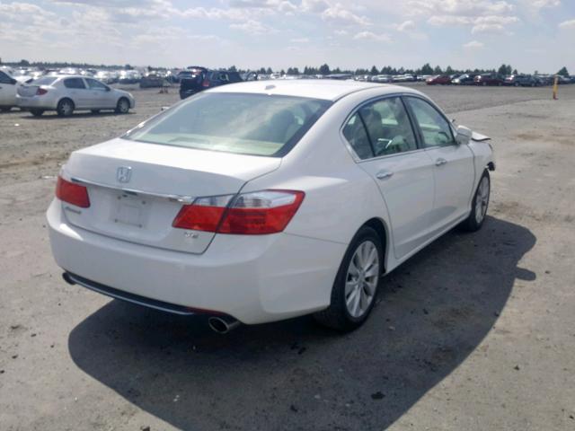 1HGCR3F80EA012881 - 2014 HONDA ACCORD EXL WHITE photo 4