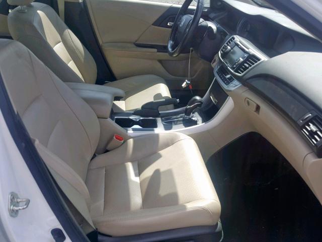 1HGCR3F80EA012881 - 2014 HONDA ACCORD EXL WHITE photo 5