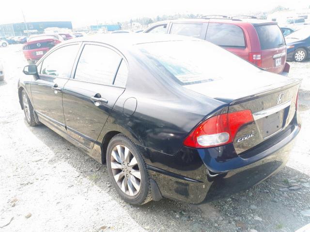 2HGFA16029H001844 - 2009 HONDA CIVIC EXL 黑色 照片 3