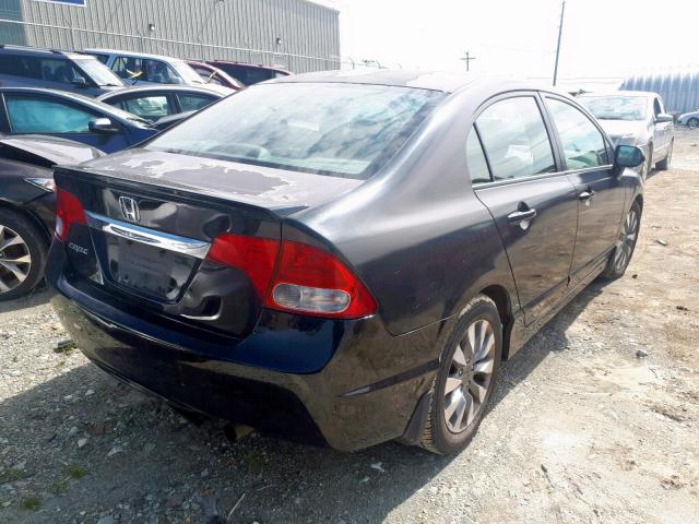 2HGFA16029H001844 - 2009 HONDA CIVIC EXL 黑色 照片 4