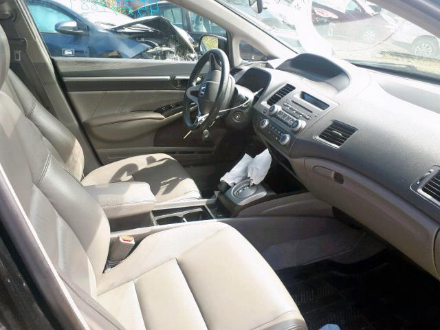 2HGFA16029H001844 - 2009 HONDA CIVIC EXL 黑色 照片 5