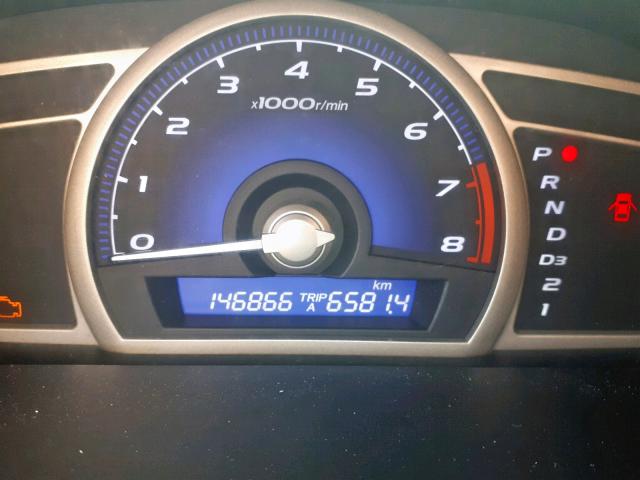 2HGFA16029H001844 - 2009 HONDA CIVIC EXL 黑色 照片 8