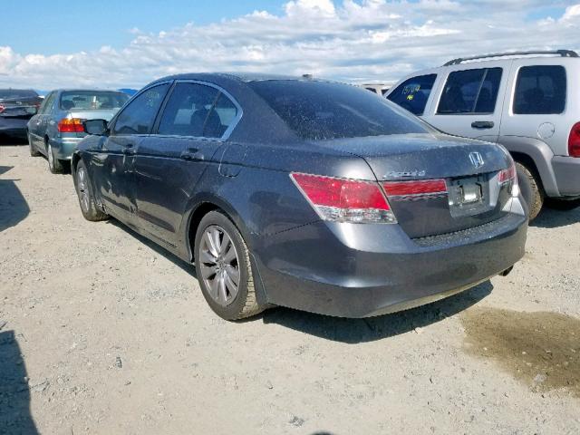 1HGCP2F87BA006510 - 2011 HONDA ACCORD EXL GRAY photo 3