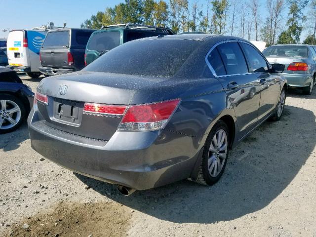 1HGCP2F87BA006510 - 2011 HONDA ACCORD EXL GRAY photo 4