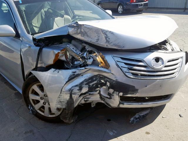 4T1BE46K87U124705 - 2007 TOYOTA CAMRY NEW SILVER photo 9