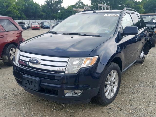 2FMDK38C69BA41235 - 2009 FORD EDGE SEL BLUE photo 2