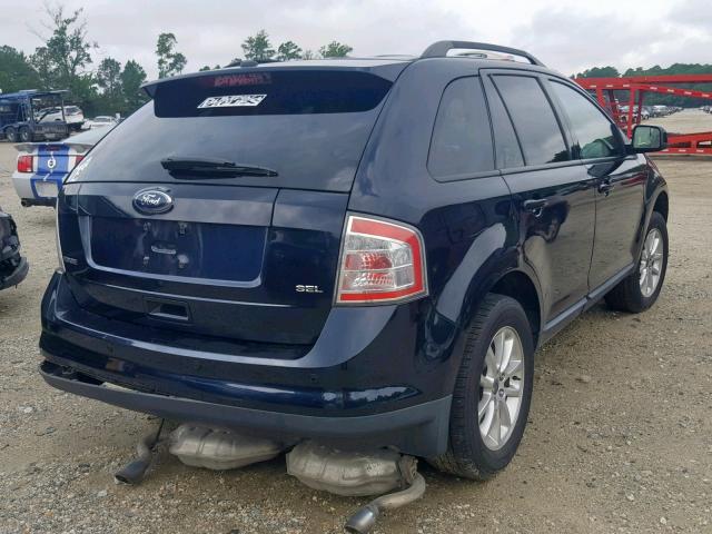 2FMDK38C69BA41235 - 2009 FORD EDGE SEL BLUE photo 4