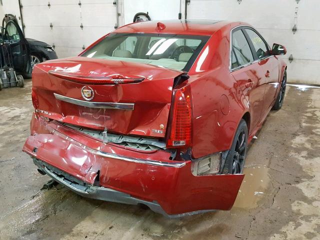 1G6DL5EV1A0110148 - 2010 CADILLAC CTS PERFOR MAROON photo 4