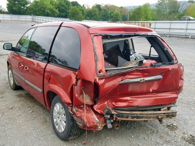 1A4GJ45RX7B164424 - 2007 CHRYSLER TOWN & COU RED photo 3