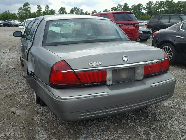 2MEFM75W9YX652955 - 2000 MERCURY GRAND MARQ GRAY photo 3