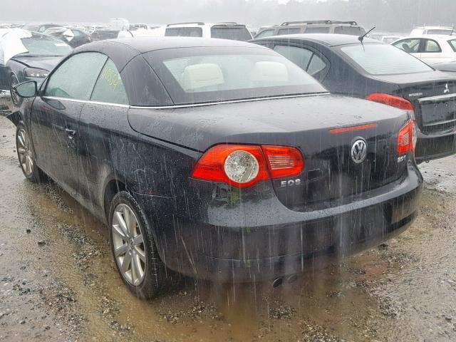 WVWBW7AH2BV004514 - 2011 VOLKSWAGEN EOS KOMFOR BLACK photo 3