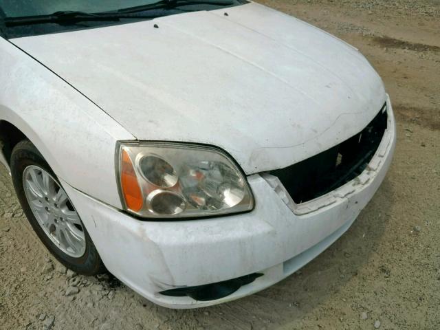 4A32B2FF8BE019960 - 2011 MITSUBISHI GALANT FE WHITE photo 9