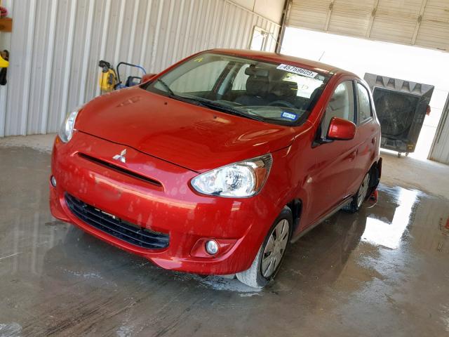 ML32A3HJ4FH047453 - 2015 MITSUBISHI MIRAGE DE RED photo 2