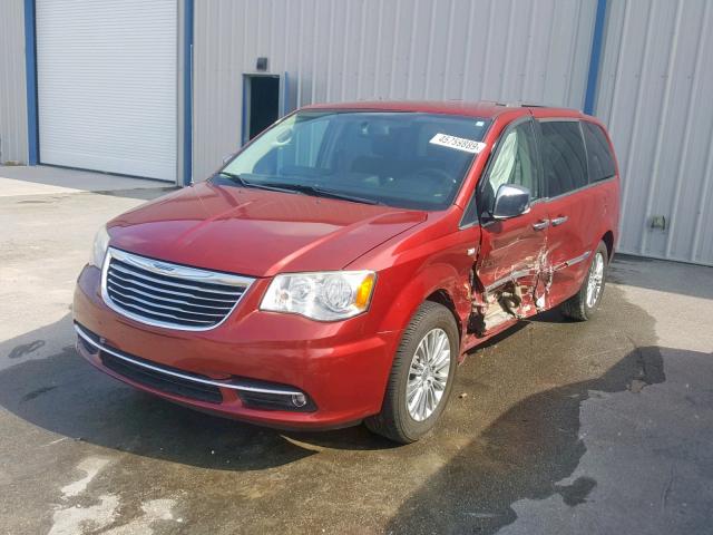 2C4RC1CG2ER273306 - 2014 CHRYSLER TOWN & COU BURGUNDY photo 2