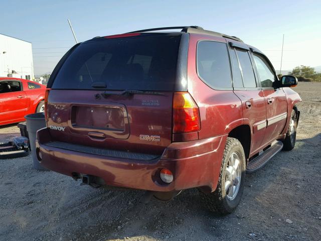 1GKDT13S432194718 - 2003 GMC ENVOY MAROON photo 4