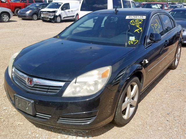 1G8ZS57N87F295544 - 2007 SATURN AURA XE BLACK photo 2