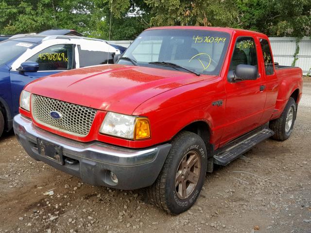 1FTZR45E52TA23588 - 2002 FORD RANGER SUP RED photo 2