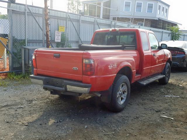 1FTZR45E52TA23588 - 2002 FORD RANGER SUP RED photo 4