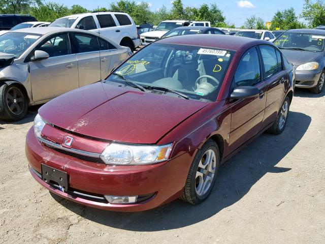 1G8AL52F33Z191787 - 2003 SATURN ION LEVEL MAROON photo 2