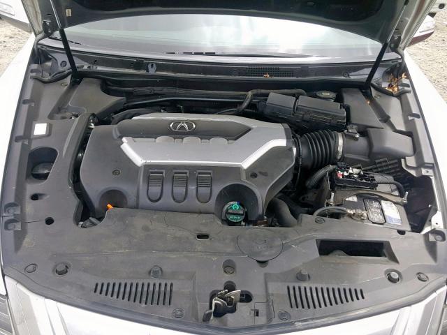 JH4KB2F64AC000334 - 2010 ACURA RL SILVER photo 7