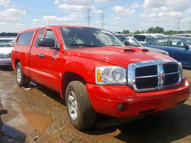 1D7HE42KX6S679479 - 2006 DODGE DAKOTA SLT RED photo 1