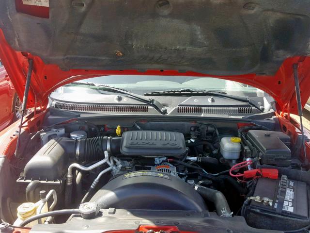 1D7HE42KX6S679479 - 2006 DODGE DAKOTA SLT RED photo 7