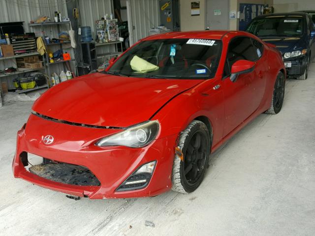 JF1ZNAA18D2726792 - 2013 TOYOTA SCION FR-S RED photo 2
