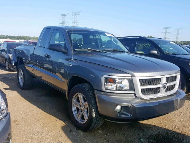 1D7HE32P29S782664 - 2009 DODGE DAKOTA SXT GRAY photo 1