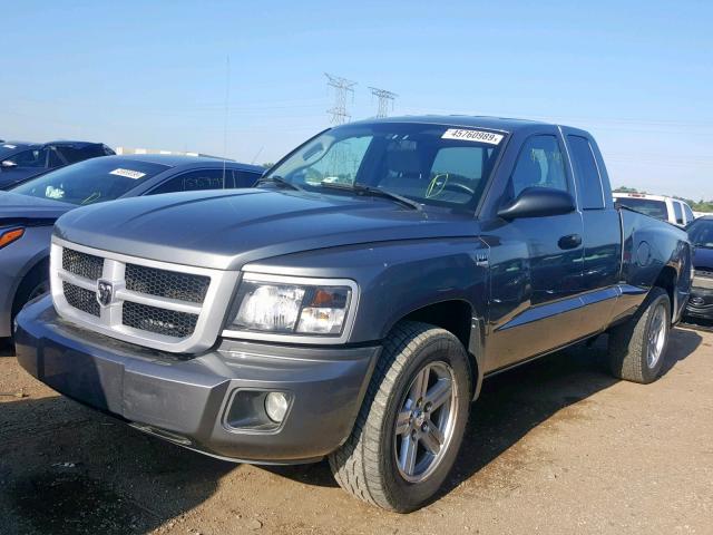 1D7HE32P29S782664 - 2009 DODGE DAKOTA SXT GRAY photo 2