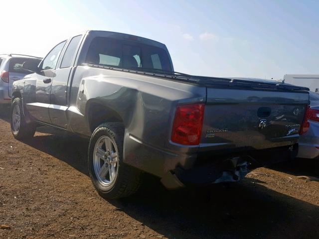 1D7HE32P29S782664 - 2009 DODGE DAKOTA SXT GRAY photo 3