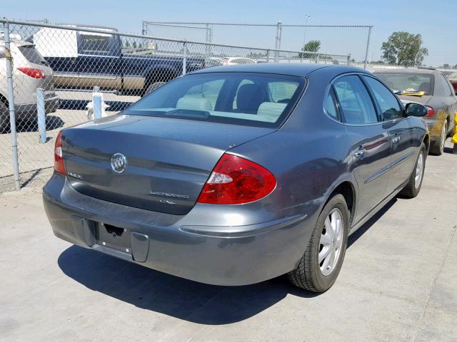 2G4WD532451214845 - 2005 BUICK LACROSSE C GRAY photo 4