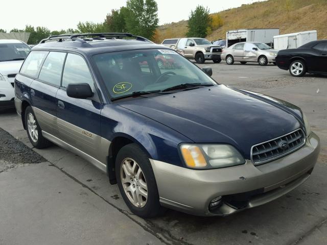 4S3BH675237606112 - 2003 SUBARU LEGACY OUT BLUE photo 1