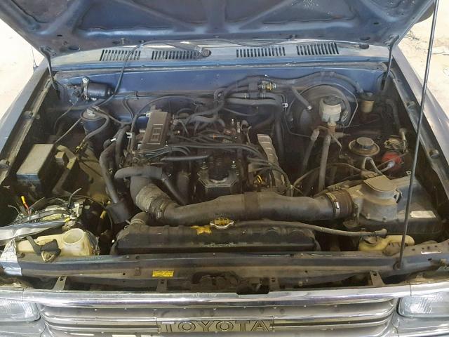 JT4RN93P7K0009755 - 1989 TOYOTA PICKUP 1/2 BLUE photo 7