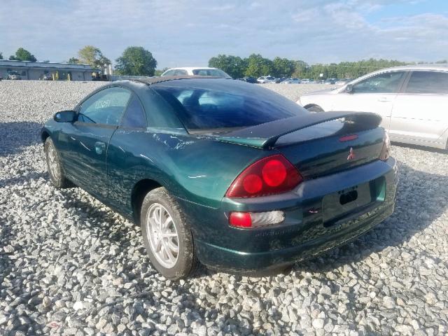 4A3AC44G8YE125513 - 2000 MITSUBISHI ECLIPSE GS GREEN photo 3