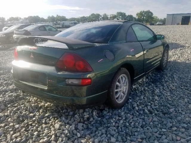 4A3AC44G8YE125513 - 2000 MITSUBISHI ECLIPSE GS GREEN photo 4