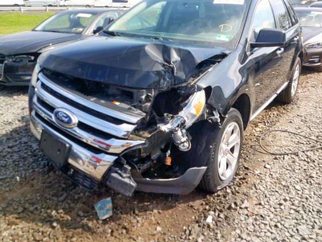 2FMDK4JC5BBA04506 - 2011 FORD EDGE SEL BLACK photo 9